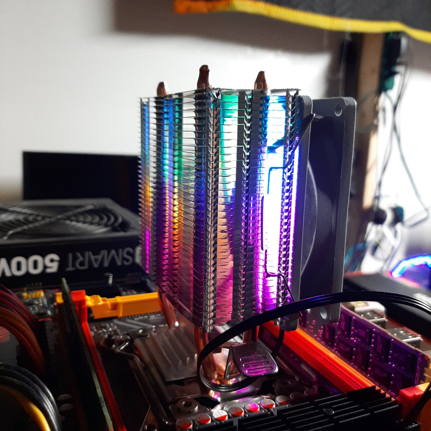 Tower cpu cooler 2 heat pipe