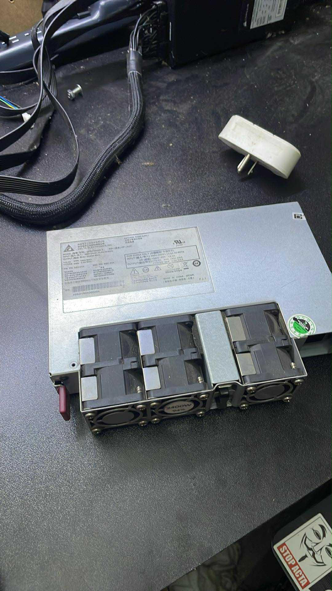 Delta 2400w PSU used
