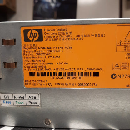 HP server 750W  PSU + breakout board and cables .