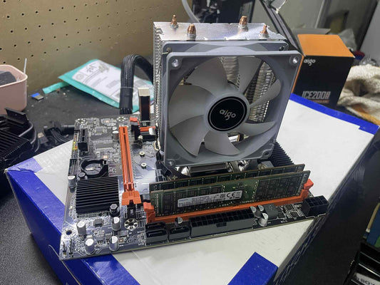 Xeon Motherboard,10core CPU, 32gb RAM, Cooler combo