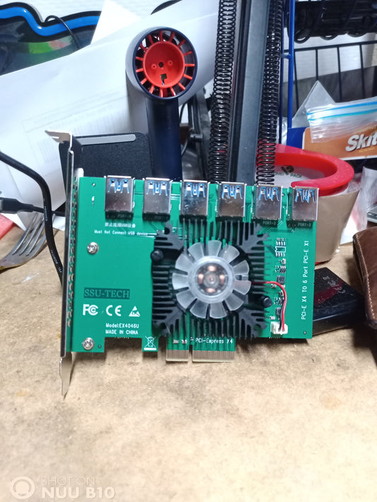 6 gpu riser splitter