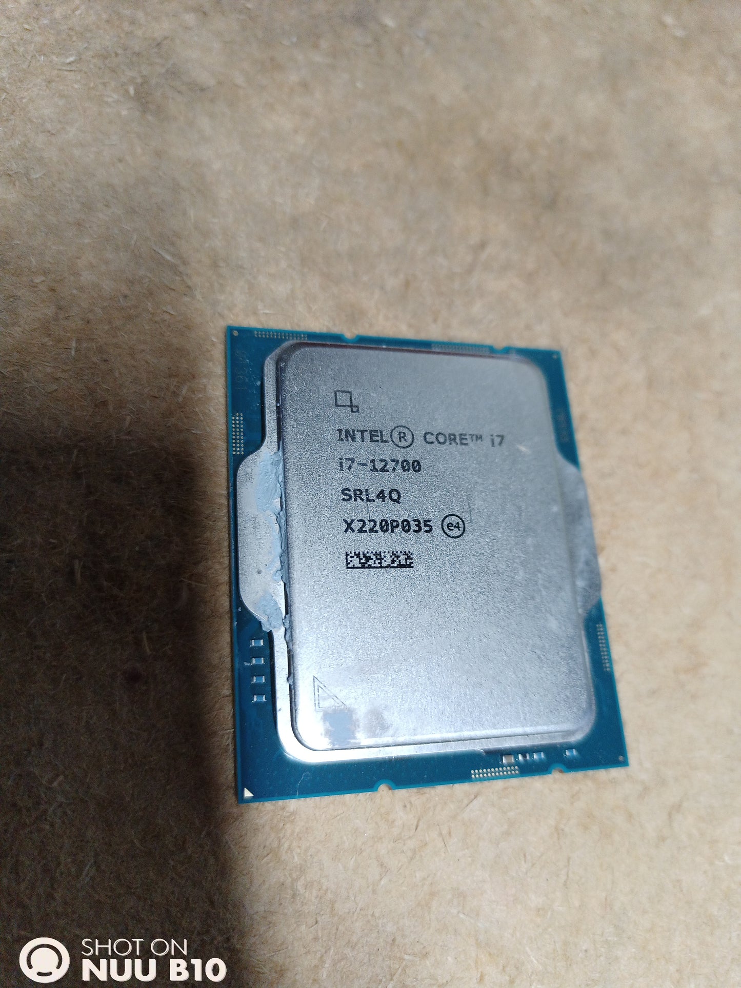 Intel i7 12700 cpu